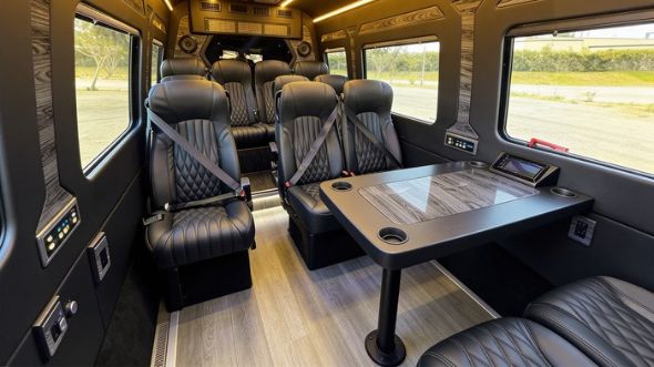 lubbock 12 passenger sprinter van interior