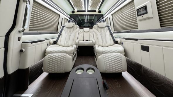 lubbock 8 passenger sprinter van interior