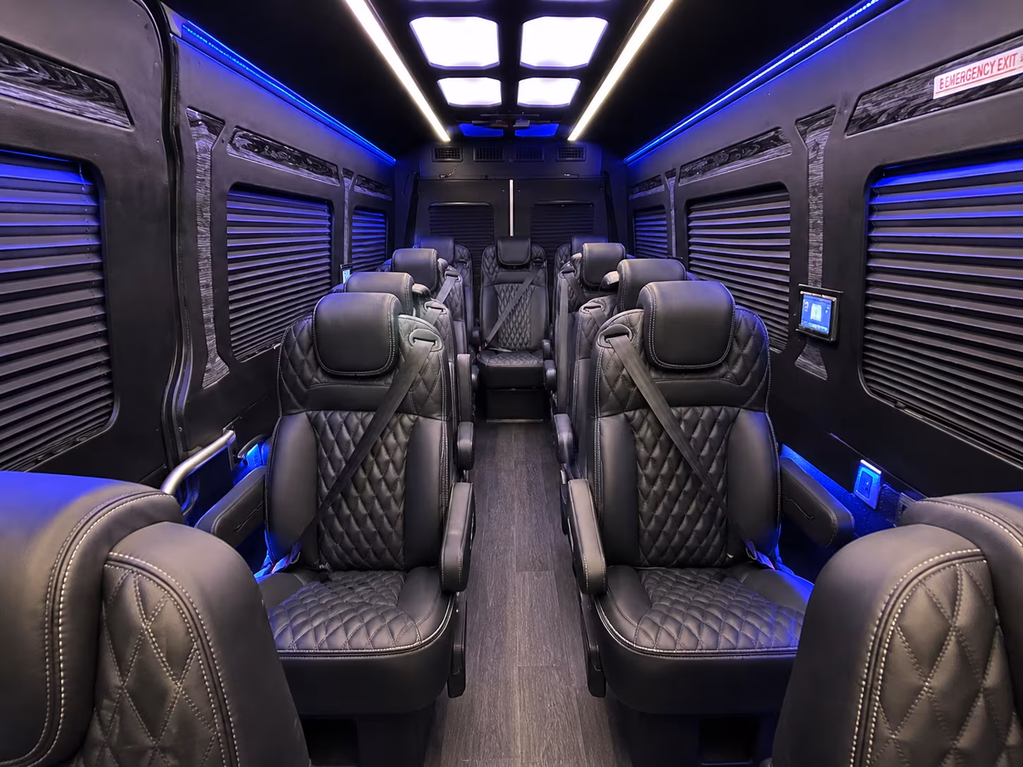 lubbock 20 passenger sprinter van interior